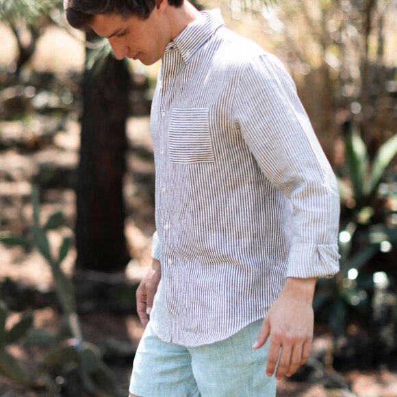 Alex Crane Slim Fit Playa Linen Shirt - NWOT - Picture 2 of 8